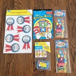 Dr Seuss Teacher Stickers Bookmarks Reading Reward